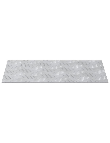 Piastre a scacchi in alluminio 2 pz antiscivolo 40x30 cm