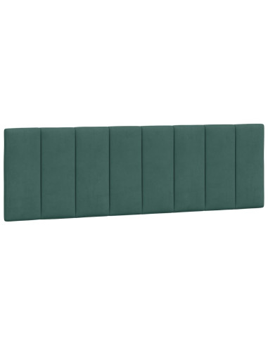 Letto con Materasso Verde Scuro 160x200 cm in Velluto