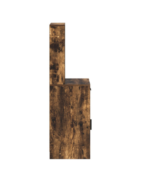 Mobile Alto in Rovere Fumè, 40x41x135 cm, in Legno Ingegnerizzato