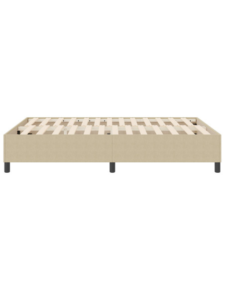 Letto con Reticolo Verde Chiaro Grigio 140x200 cm in Tessuto Corduroy