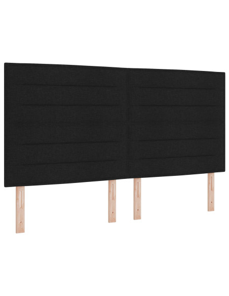 Struttura letto  nera 180x200 cm in tessuto