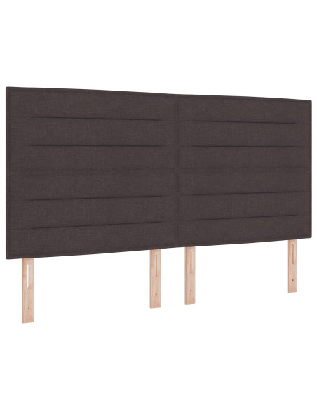 Struttura del Letto Marrone Scuro 180x200 cm Tessuto