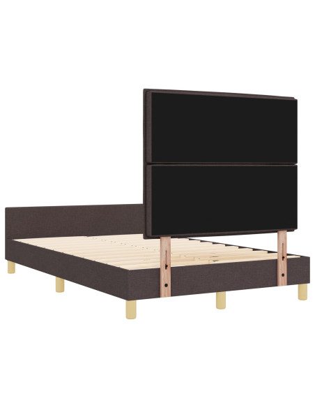 Struttura del letto  Marrone scuro 160x200 cm in tessuto