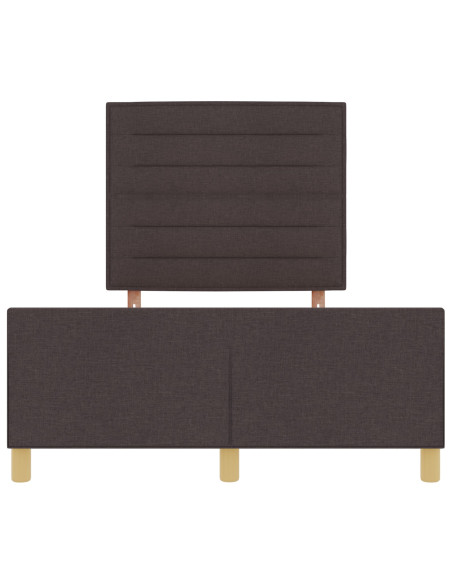 Struttura del letto - Marrone scuro, 140x200 cm, Tessuto