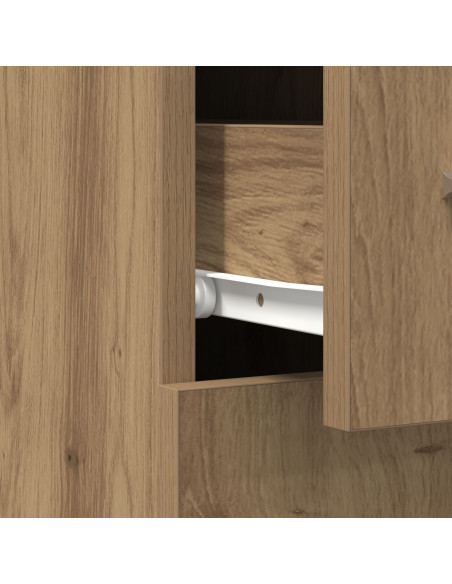 Armadio da farmacia  in rovere artigianale 20x45,5x60 cm in legno ingegnerizzato