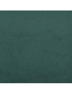 Giroletto con Testiera Verde Scuro 80x200 cm in Velluto