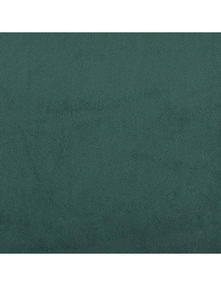 Giroletto con Testiera Verde Scuro 80x200 cm in Velluto