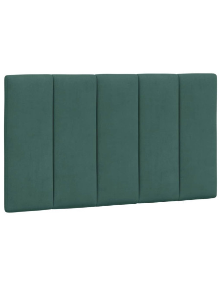 Giroletto con Testiera Verde Scuro 80x200 cm in Velluto