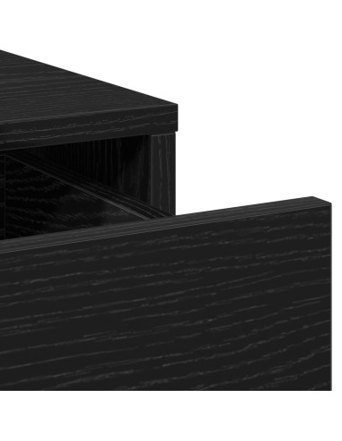 Tavolo da Trucco 2 pcs Nero 50 x 41 x 135 cm Legno multistrato