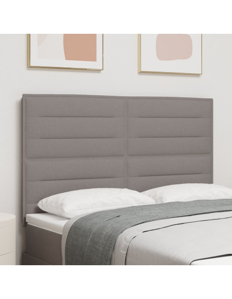 Testiera  Design Lines Tortora 140 cm Tessuto