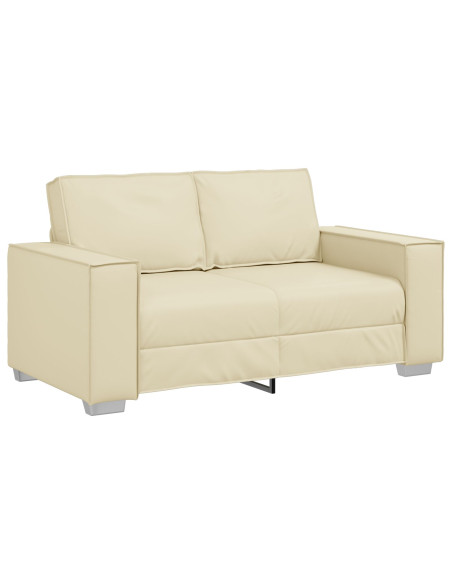 Divanetto  Crema 120 cm in pelle sintetica