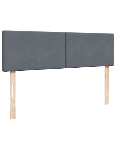 Struttura Letto Pouf con Materasso 140x200 cm in Velluto