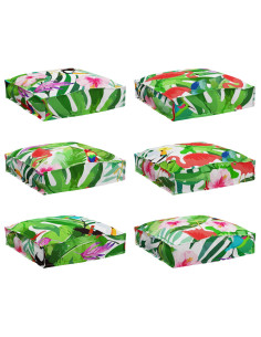 Cuscino 6 pcs Multicolore 40 x 40 x 8 cm Tessuto Oxford 2