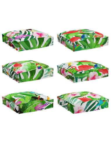 Cuscino 6 pcs Multicolore 40 x 40 x 8 cm Tessuto Oxford