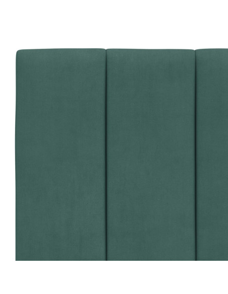 Giroletto con Luci LED Verde Scuro 80x200 cm in Velluto