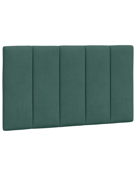 Giroletto con Luci LED Verde Scuro 80x200 cm in Velluto