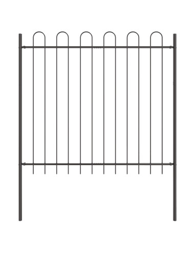 Recinzione per Giardino Grigio 1,7 x 1,5 m