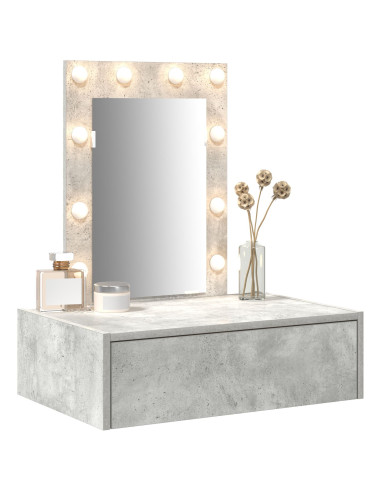 Tavolo da Trucco Grigio 60 x 40 x 70 cm Legno multistrato