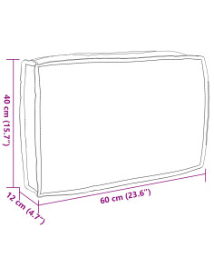 Cuscino Floreale Multicolore 60 x 40 x 12 cm Tessuto Oxford 2