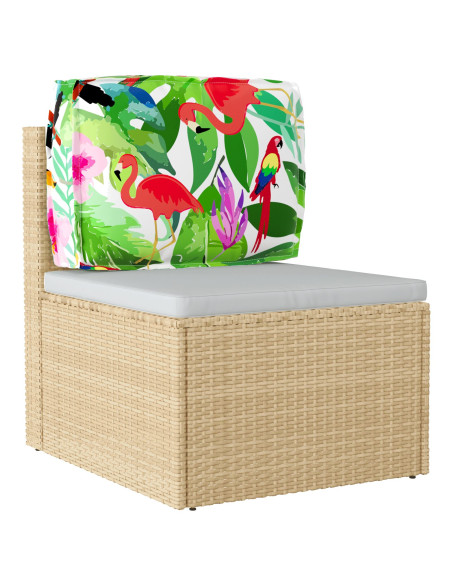 Cuscino da Esterno  Multicolore Poliestere 60 x 12 x 40 cm Motivo