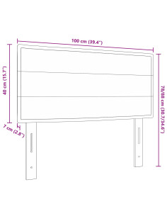 Testiera con testiera Talpa 100 cm Pelle Sintetica 2
