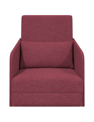 Divano letto 60cm Rosso Vino Tessuto