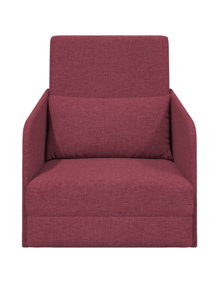 Divano letto 60cm Rosso Vino Tessuto