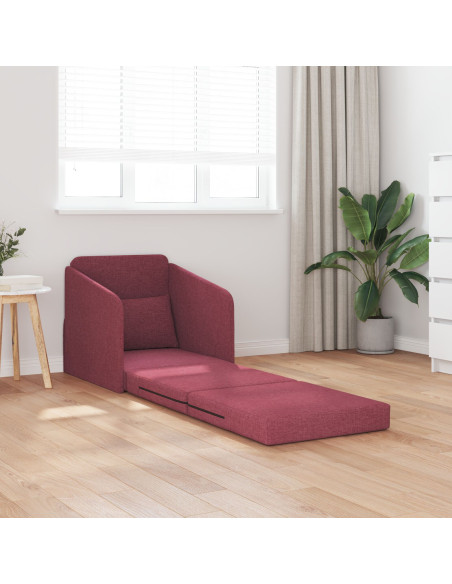 Divano  Rosso vino Poliestere 200 x 60 x 62 cm
