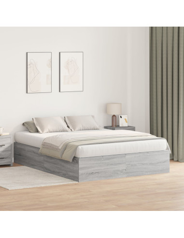Struttura letto con contenitore Grigio Sonoma 160 x 200 cm