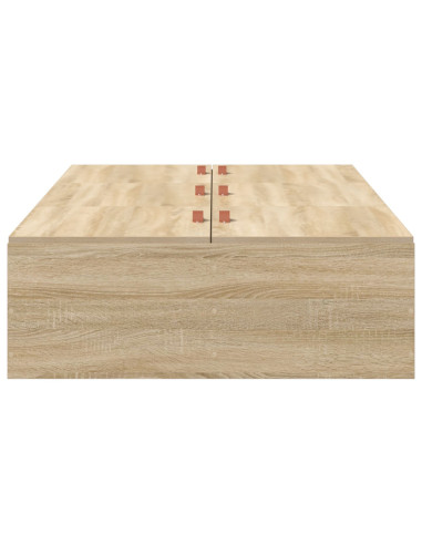 Struttura letto con contenitore Rovere Sonoma 80 x 200 cm