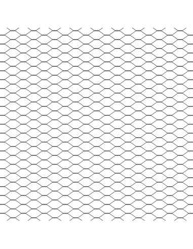 Recinzione Esagonale Grigio 1 x 10 m PVC