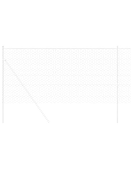 Recinzione Esagonale Argento 0,8 x 10 m Acciaio zincato