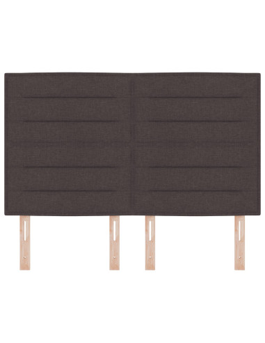 Testiera con testiera Marrone Scuro 160 cm Pelle Sintetica