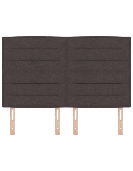 Testiera con testiera Marrone Scuro 160 cm Pelle Sintetica