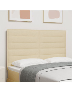 Testiera con testiera Crema 160 cm Pelle Sintetica 2