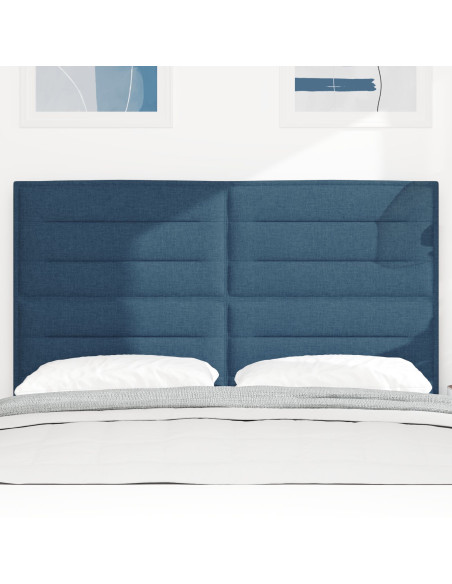 Testiera con testiera Blu 160 cm Pelle Sintetica