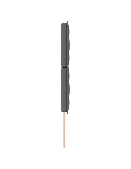 Testiera  Design Lines Grigio Scuro 200 cm Tessuto