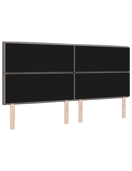 Testiera Design Linee Tortora 200 cm Tessuto
