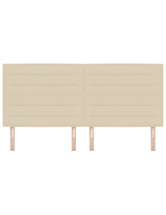 Testiera con testiera Crema 200 cm Pelle Sintetica 2