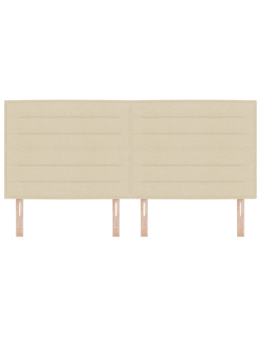 Testiera con testiera Crema 200 cm Pelle Sintetica