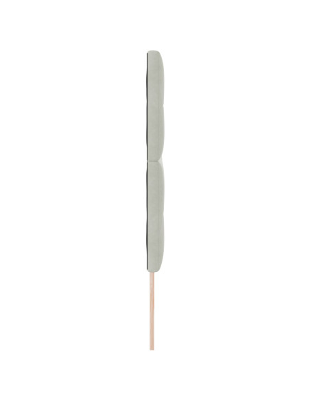 Testiera  trapuntata a bottoni grigio chiaro 200 cm velluto