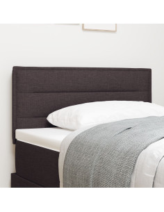 Testiera LED con testiera Marrone Scuro 80 cm Poliestere 2