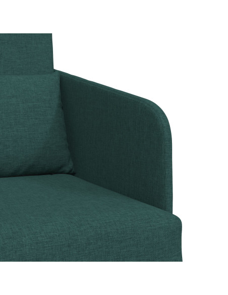 Sofa Verde scuro Tessuto in Poliestere 200 x 60 x 62 cm Durevole