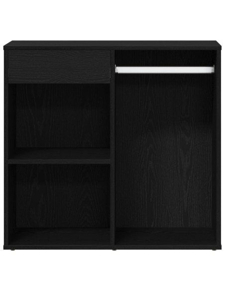 Armadio Cosmetico in Rovere Nero 80x40x75 cm Realizzato in Legno Ingegnerizzato