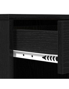 Mobiletto Cosmetico con cassetto Rovere Nero 80 x 40 x 75 cm