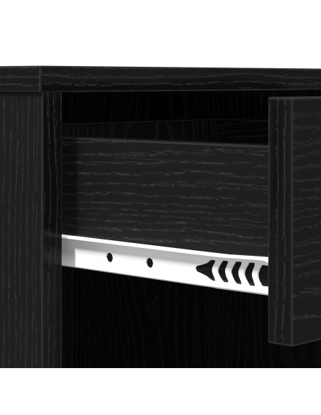 Armadio Cosmetico in Rovere Nero 80x40x75 cm Realizzato in Legno Ingegnerizzato