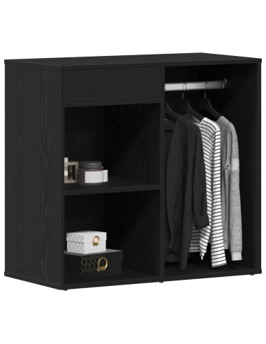 Mobiletto Cosmetico con cassetto Rovere Nero 80 x 40 x 75 cm