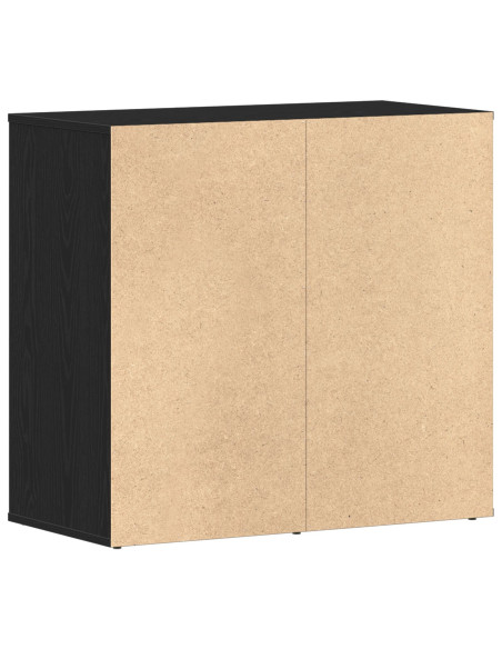 Armadio Cosmetico in Rovere Nero 80x40x75 cm Realizzato in Legno Ingegnerizzato