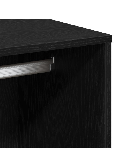 Cabinet cosmetico in rovere nero  - 80x40x65 cm