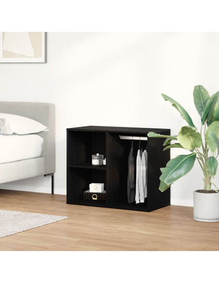 Mobiletto Cosmetico con lo scaffale Rovere Nero 80 x 40 x 65 cm